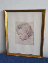 Head Of A Boy Sketch By Rubens