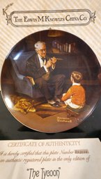 Norman Rockwell Collectors Plate ' The Tycoon'