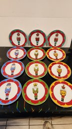 Christmas Themed Dessert Plates