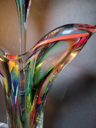 Glass Flower Sculpture.  Very Impressive.   - - - - -- - -- - -- --- - - - - - - - - - - - Loc:Under Table1