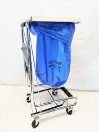 Medlineindustries Rolling  Hamper Stand With Foot Pedal And Bags