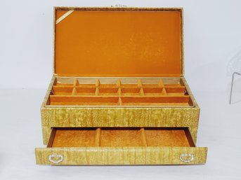 Vintage Lady Buxton Gold Tone Jewelry Box