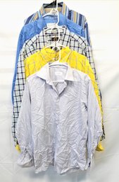 Men's Button Down Long Sleeve Shirts: Dan Roma, Etro, Eton Sizes M/l/xL (Lot 4)