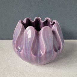 Mid Century Royal Haeger Scallop Top Ceramic Vase