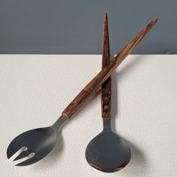 Vintage Teak Mid Century Serving Set