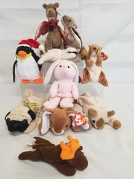 TY Beanie Baby Lot: Scorch, Chipper, Nuts, Snip, Pugsly & More