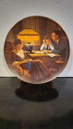 Norman Rockwell Collectors Plate ' Father's Help '