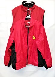 Men's Red/black Fleece Port Authority Vest And Clique Windbreaker Sizes: XL/XXL