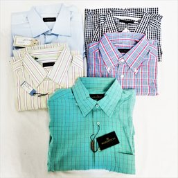 NEW Five Men's Button Down Dress Shirts Sizes M/l/xL   #10