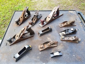 Large Assortment Vintage Wood Planes - Including Stanley