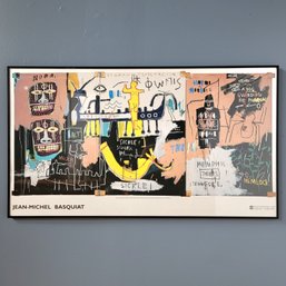 Large Framed Jean Michael Basquiat Italian Exhibition Lithogrpah