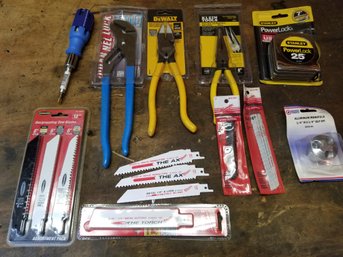 Assortment Of All New Small Tools-from Milwaukee, Klein, DeWalt & More