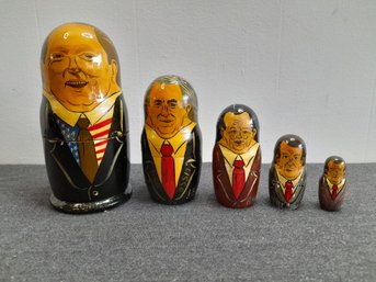 President Painted Nesting Dolls