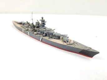 1970s Vintage Minic Ships By Hornby Diecast Waterline Models - M742 Bismarck German WWII Battleship