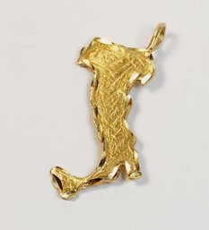 Vintage 14k Yellow Gold ITALY Boot Pendant