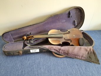 Vintage Violin In Travel Case