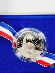 1986 Liberty Proof Commemorative Half Dollar In Original Box And COA