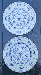 Set Of (2) Fine English Earthenware Collector Plates By John Tams Made In England