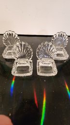 4 Glass Table Mint And Card Holder