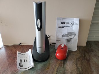 Tornado Automatic Can Opener & New Oster Electric Wine Opener