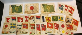 Lot Of 32 Vintage Nebo & Zira Cigarette Tobacco Silks, Flags