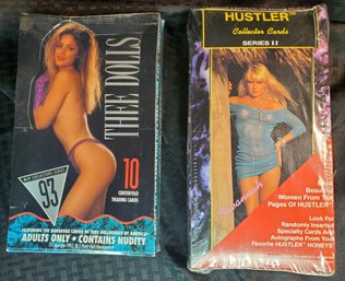 2 Unopened Boxes Of Collector Cards ~ THEE DOLLS & HUSTLER