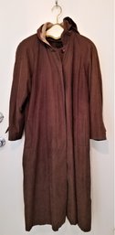 New York Harbor By Andrea Trench Coat W/Removable Winter Liner With Hood, Scarf Size 12