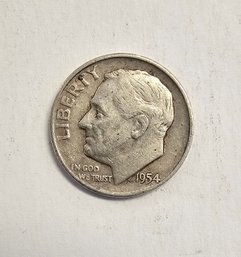 1954 D Roosevelt Dime