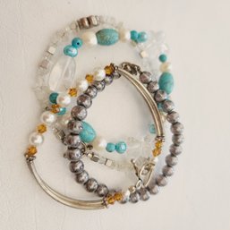 Four Beaded Bracelets