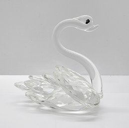 Vintage Crystal Swan - Possibly Swarovski