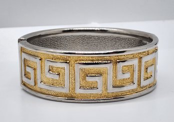 Vintage Designer Style Costume Tribal Pattern Bangle Bracelet