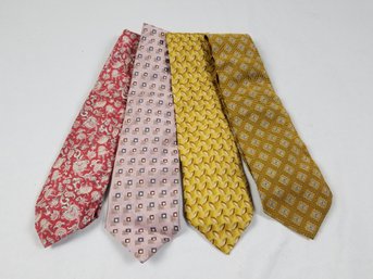 Vintage Wide Neckties Ermenegildo Zegna, Burberry's, Hickey-freeman