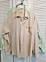 Women's Long Sleeve Button Down Embellished Shirts By Marquis, Las Olas  Size XL