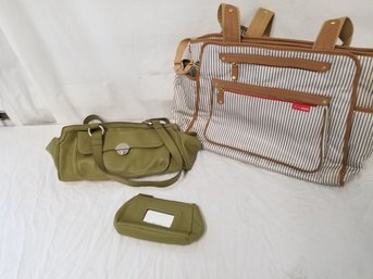 Nine West Handbag Purse & Skip Hop Grand Central Diaper Bag