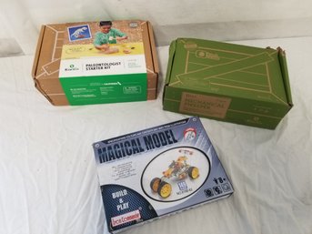 Learning Building Toys: Paleontologist Starter Kit, Magical Model & Mechanical Sweeper