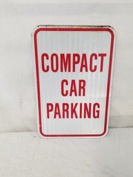 Compact Car Parking Metal Sign