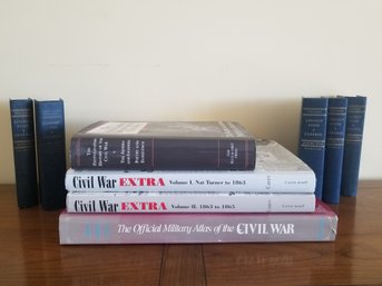 Civil War Hardcover Books & Five Volumes Of Lincoln Finds A General