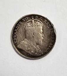 1907 King Edward VII Canada Sterling 5 Cent Coin