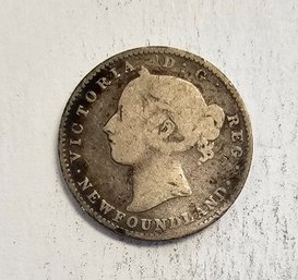 1896 New Foundland 10 Cents Silver