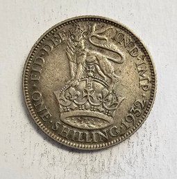 1932 One Shilling Great Britian SILVER