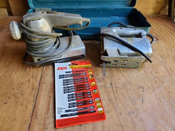 Vintage Craftsman Dual Motor Sander & Stanley Sabre Saw Corded Power Tools