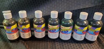 7 Assorted Bottles Of Sargents Color Magic Watercolor