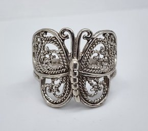 Gorgeous Sterling Silver Butterfly Ring