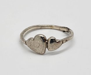 Vintage Sterling Silver Heart Ring