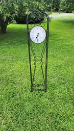 5'Tall Cast Iron Framed Clock