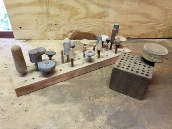 Vintage Wood Blocks Tool Sorters