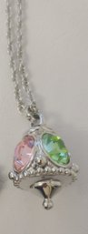 Multi Colored Joan Rivers Pastel Crystal Amulet/Pendent