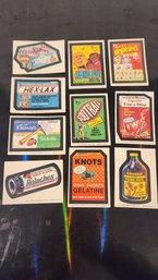 1970s Topps Wacky Pack Stickers Lot 1