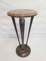 Neoclassical Style Bronze Stand, Marble Top