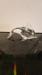 Glass Dolphin Signed By Artist